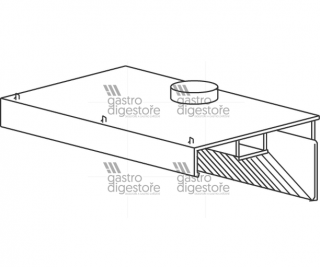 Gastro digestoř SH 500x70x40 + FILTRY