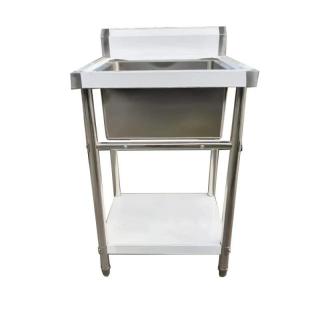 Gastro nerez dřez 1 komora, 60x60x85, s policí