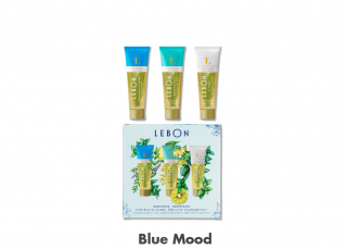 Dárkový set přírodních zubních past Blue Mood Lebon