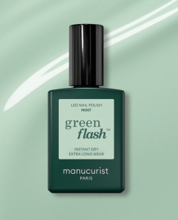 GREEN FLASH LED LAK MINT MANUCURIST