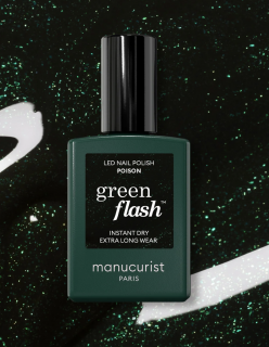 GREEN FLASH LED LAK POISON MANUCURIST