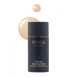Lehký pečující make-up Serum Foundation INIKA organic odstín: Bold