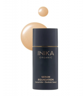 Lehký pečující make-up Serum Foundation INIKA organic odstín: Briliant