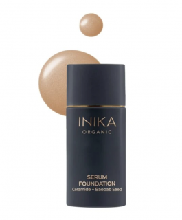 Lehký pečující make-up Serum Foundation INIKA organic odstín: Fearless