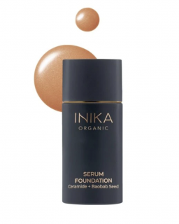 Lehký pečující make-up Serum Foundation INIKA organic odstín: Purpose