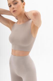 Luna Atmoshpere Bezešvý žebrovaný crop top Velikost: XS-S