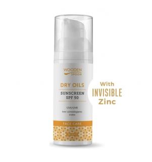 Opalovací krém na obličej SPF 50 s nízkým komedogenním indexem Wooden Spoon