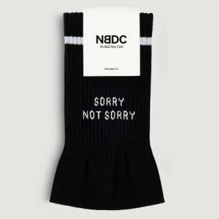Ponožky SORRY NOT SORRY BLACK Velikost: 39-42