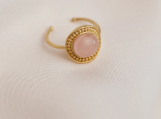 Pozlacený prsten Anaïs Pink Agapé Studio