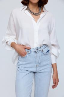 Romeo košile oversize White Velikost: L