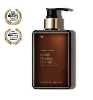 Sametová péče pro mytí těla a rukou Blood Orange Foaming Hand & Body Wash Vanessa Megan Objem: 450ml