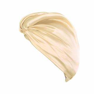 Turban z prémiového 100% hedvábí - Pure Mulberry Silk Hair Turban Holistic Silk Turban z hedvábí: Cream