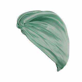 Turban z prémiového 100% hedvábí - Pure Mulberry Silk Hair Turban Holistic Silk Turban z hedvábí: Jade