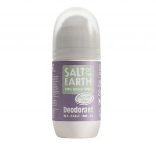 Znovudoplnitelný kuličkový deodorant Deo roll-on Clary Sage & Mint Salt of The Earth