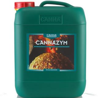 Canna Cannazym 10l (CANNAZYM je enzym vysoké kvality. Obsahuje více než 12 rozdílných druhů enzymů, v kterých jsou přidány vitamíny a extrakty z pouštních rostlin. CANNAZYM urychluje proces rozložení odumřelého kořenového systému a regeneruje mikroorganis