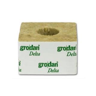 Grodan pěstební kostka 100x100x65mm - velká díra 42x40mm