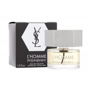 YVES SAINT LAURENT L´HOMME 40ml (Toaletní voda pro muže 40 ml. Tento parfém patří ke klasickým pánským vůním, v roce 1974 se stala vůní roku FIFI. Kořenitý nádech dodávají parfému výtažky z hřebíčku, šalvěje a rozmarýnu.)