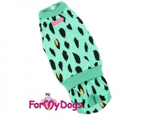 FOR MY DOGS Hárací overal PANTIES GREEN, zelený, 10/XS
