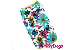 FOR MY DOGS Obleček pro psy i fenky – tričko FLOWERS A3