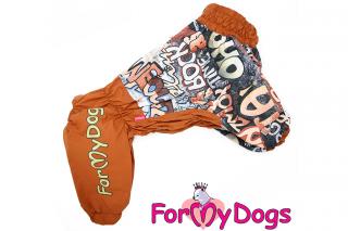 FOR MY DOGS Obleček pro psy – pláštěnka BROWN B1