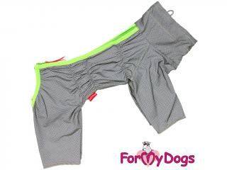 FOR MY DOGS Overal DUSTER REFLECTIVE pes, šedý 18/XL