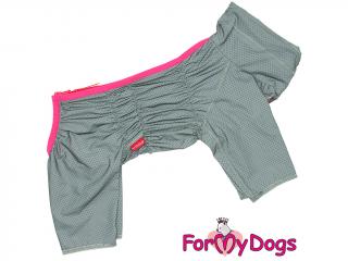 FOR MY DOGS Overal DUSTER REFLECTIVE, šedý 18/XL