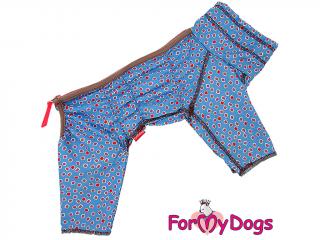 FOR MY DOGS Overal DUSTER SQUARE BLUE, modrý, 10/XS