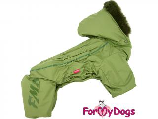 FOR MY DOGS Overal GREEN, membrána, zelený 10/XS
