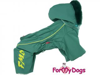 FOR MY DOGS Overal MAT GREEN, membrána, zelený 18/XL