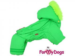 FOR MY DOGS Overal NEON GREEN, membrána, zelený 16/L
