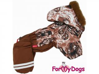 FOR MY DOGS Overal pro psy TIGER BROWN, hnědý 16/L