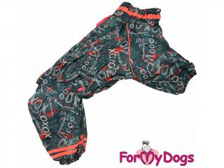FOR MY DOGS Overal pro velká plemena NEVERMIND, zelený C1