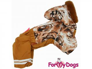 FOR MY DOGS Overal TIGER BROWN, hnědý 18/XL