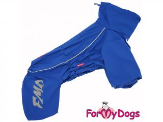 FOR MY DOGS pláštěnka PLAID BLUE, modrá 18/XL