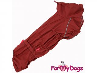 FOR MY DOGS pláštěnka PLAID BROWN, hnědá TM1