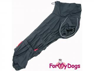 FOR MY DOGS pláštěnka PLAID GREY, šedá TM2