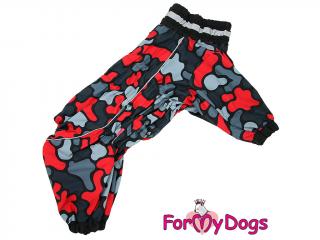 FOR MY DOGS Pláštěnka RED CAMO, multicolor s CAMO vzorem B2