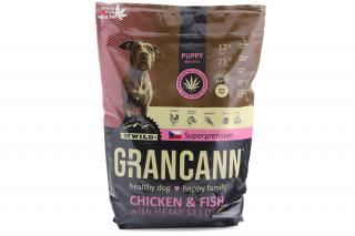 GRANCANN Granule pro štěňata GRANCANN Chicken & Fish, 3 kg