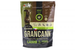 GRANCANN Lamb & Hemp seeds Adult medium & large, jehněčí a konopná semínka, 12kg