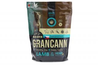 GRANCANN Lamb & Hemp seeds, jehněčí a konopná semínka, 1 kg