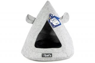 HOLLAND ANIMAL Plstěné TeePee LET's SLEEP Grey