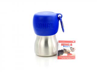 KONG Láhev na vodu pro psy H2O 280 ml, modrá