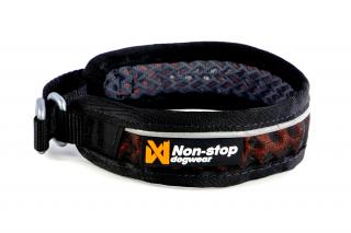 Non-stop Dogwear Obojek Rock, hnědo-černý L