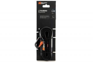 NON-STOP Dogwear Odpružené vodítko BUNGEE TOURING, černé, 2 m
