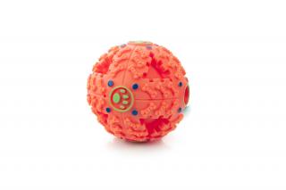 PAWISE Gumový míček 9,5 cm, Oranžová