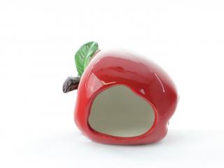 TOMMI Keramický domeček – jablko, 10 × 9 × 8 cm