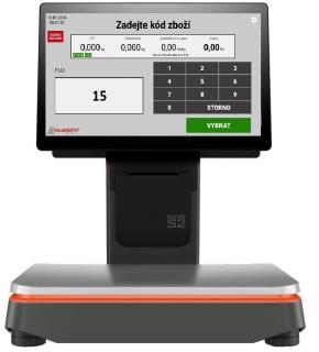 Samoobslužná váhy s tiskem účtenky nebo etiktey SUNMI S2 LCD 15.6"bez zákaznického display  + SW MAXI-pokladna Android váhový terminál