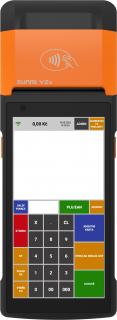SUNMI V2S včetně NFC a label  a 2D scanner + aplikace MAXI pokladna