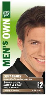 HennaPlus přírodní barva na vlasy pro muže světle hnědá 80ml