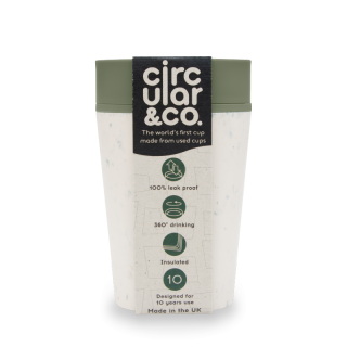 Kelímek Cirkular Cup (rCup) Cream and Green 227 ml